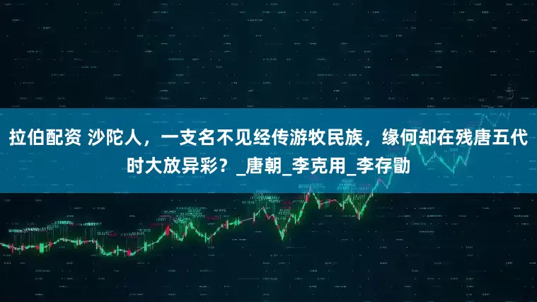拉伯配资 沙陀人，一支名不见经传游牧民族，缘何却在残唐五代时大放异彩？_唐朝_李克用_李存勖